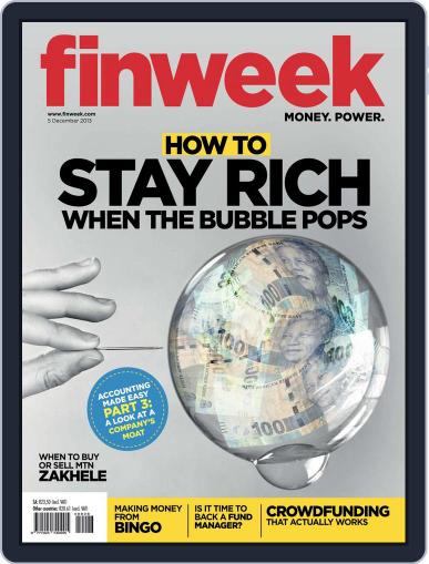Finweek - English November 28th, 2013 Digital Back Issue Cover