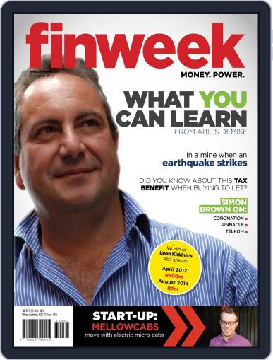 Finweek - English August 14th, 2014 Digital Back Issue Cover