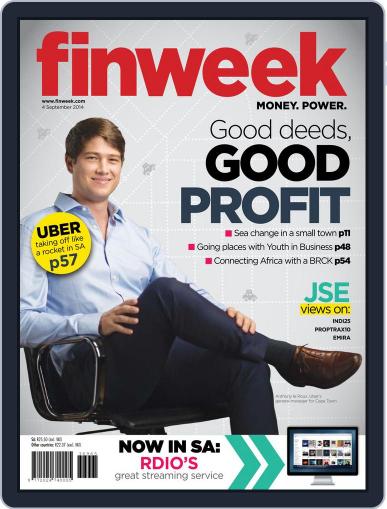 Finweek - English August 28th, 2014 Digital Back Issue Cover
