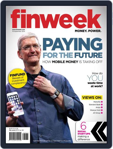 Finweek - English September 11th, 2014 Digital Back Issue Cover