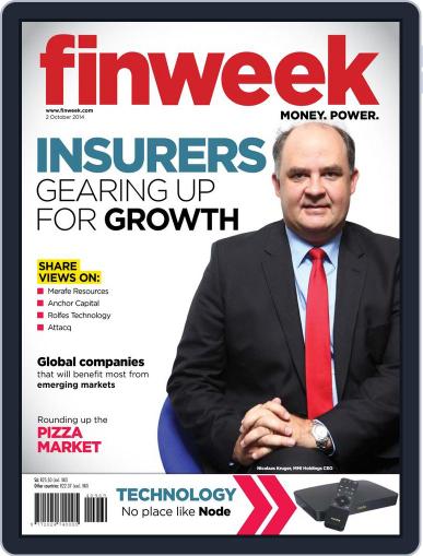 Finweek - English September 25th, 2014 Digital Back Issue Cover