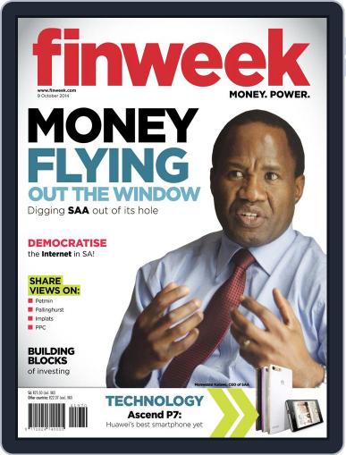 Finweek - English October 2nd, 2014 Digital Back Issue Cover