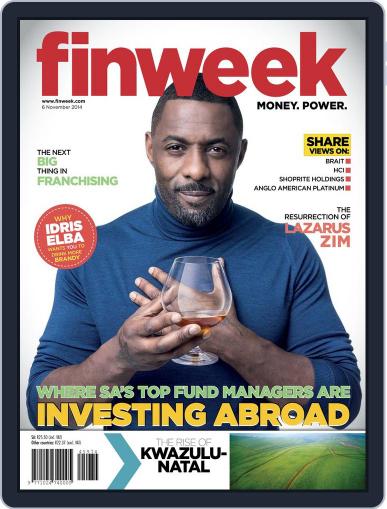Finweek - English October 30th, 2014 Digital Back Issue Cover