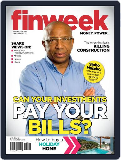 Finweek - English November 20th, 2014 Digital Back Issue Cover