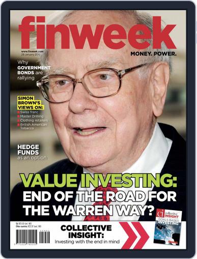 Finweek - English January 22nd, 2015 Digital Back Issue Cover