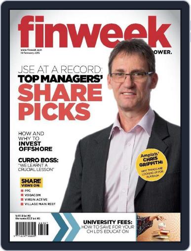 Finweek - English February 18th, 2015 Digital Back Issue Cover