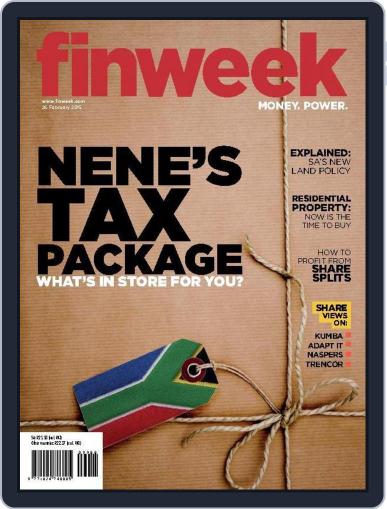 Finweek - English February 25th, 2015 Digital Back Issue Cover