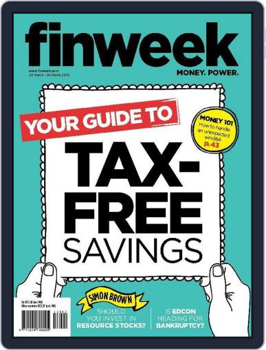 Finweek - English March 25th, 2015 Digital Back Issue Cover