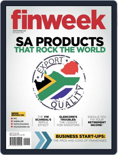 Finweek - English October 4th, 2015 Digital Back Issue Cover