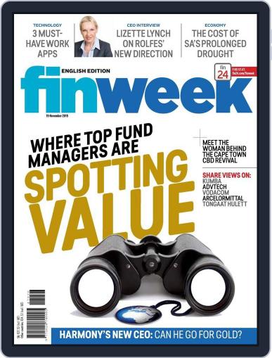 Finweek - English November 13th, 2015 Digital Back Issue Cover
