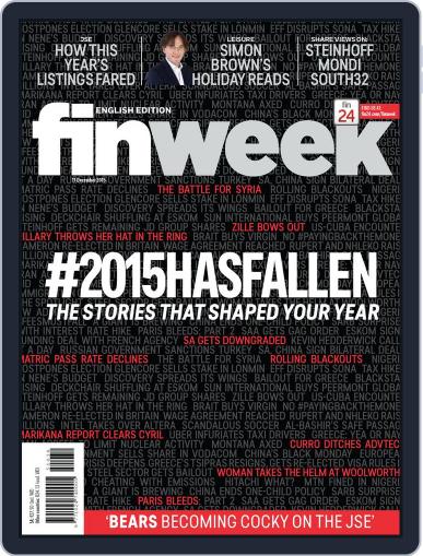 Finweek - English December 11th, 2015 Digital Back Issue Cover