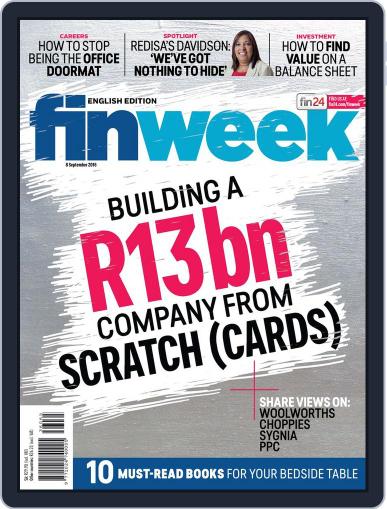 Finweek - English September 8th, 2016 Digital Back Issue Cover