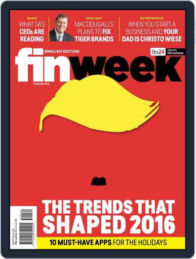 Finweek - English December 15th, 2016 Digital Back Issue Cover