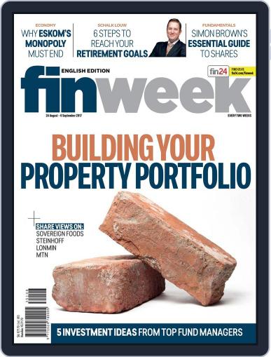 Finweek - English August 24th, 2017 Digital Back Issue Cover