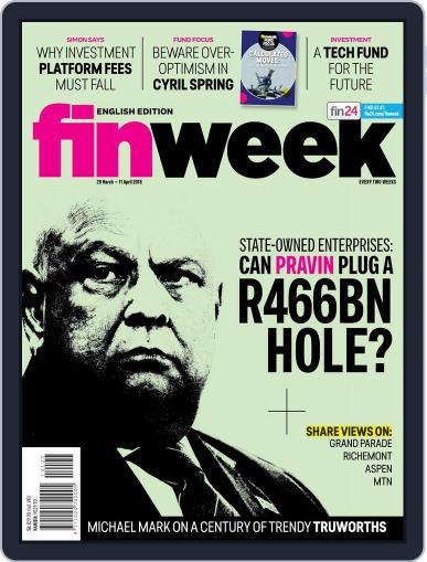 Finweek - English March 29th, 2018 Digital Back Issue Cover