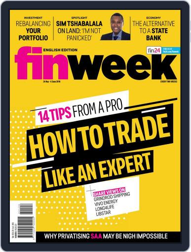 Finweek - English May 24th, 2018 Digital Back Issue Cover