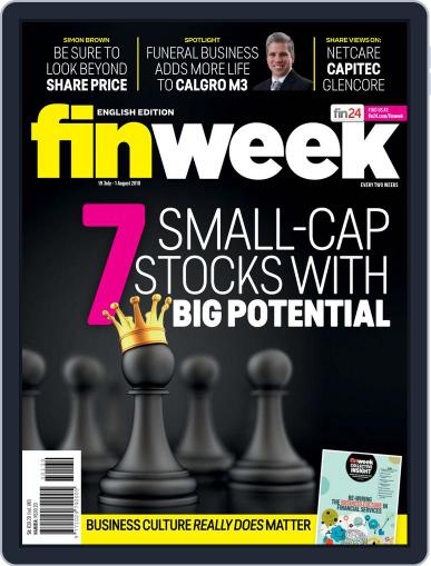 Finweek - English July 19th, 2018 Digital Back Issue Cover