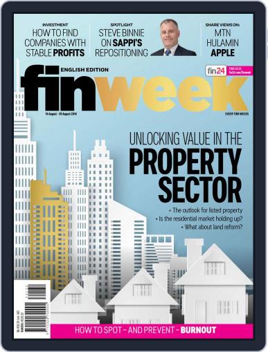 Finweek - English August 16th, 2018 Digital Back Issue Cover
