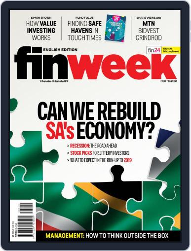 Finweek - English September 13th, 2018 Digital Back Issue Cover