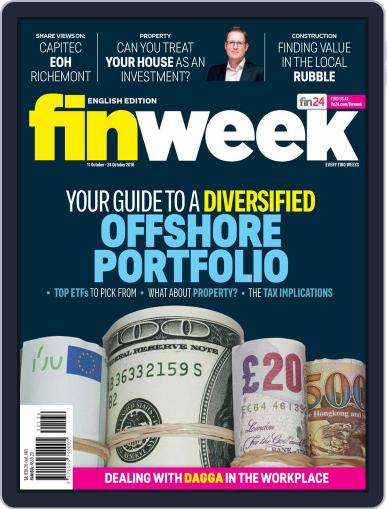 Finweek - English October 11th, 2018 Digital Back Issue Cover
