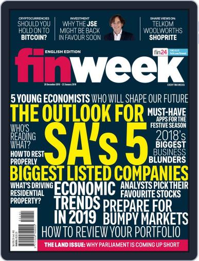 Finweek - English December 20th, 2018 Digital Back Issue Cover
