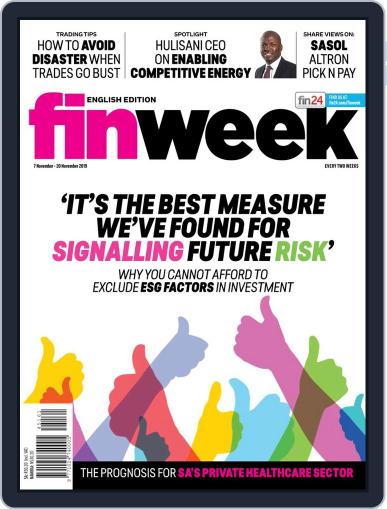 Finweek - English November 7th, 2019 Digital Back Issue Cover