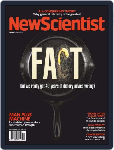 New Scientist International Edition August 1st, 2014 Digital Back Issue Cover