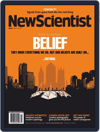 New Scientist International Edition April 4th, 2015 Digital Back Issue Cover