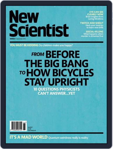 New Scientist International Edition September 4th, 2015 Digital Back Issue Cover