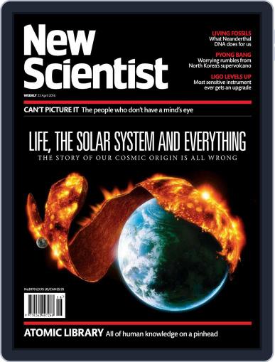 New Scientist International Edition April 22nd, 2016 Digital Back Issue Cover