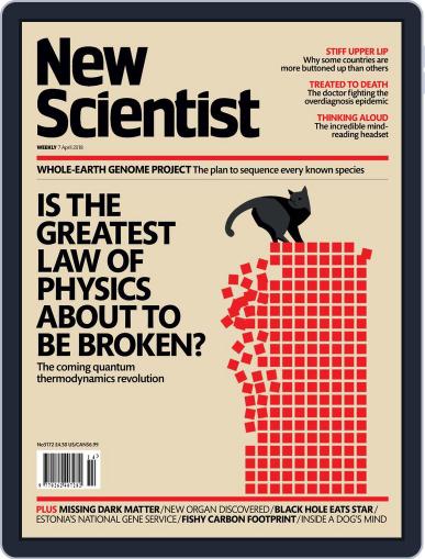 New Scientist International Edition April 7th, 2018 Digital Back Issue Cover