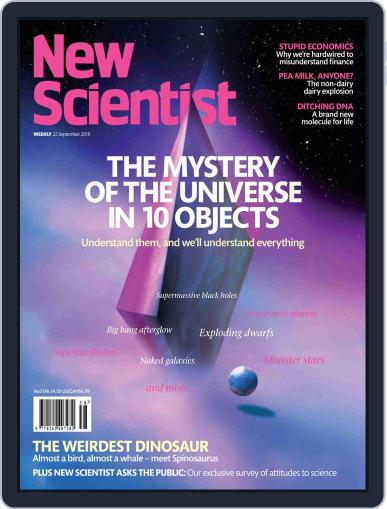 New Scientist International Edition September 22nd, 2018 Digital Back Issue Cover