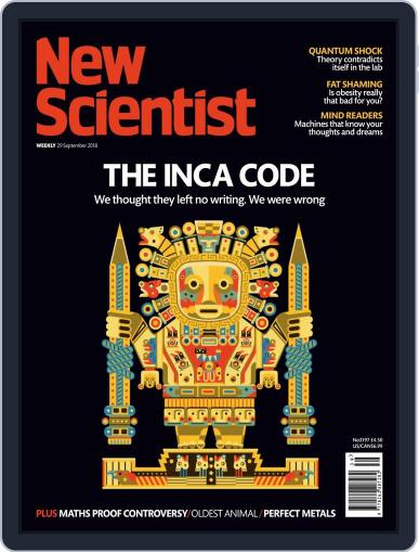 New Scientist International Edition September 29th, 2018 Digital Back Issue Cover