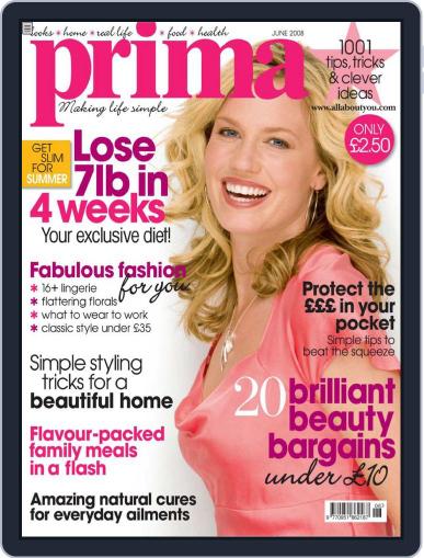 Prima UK May 12th, 2008 Digital Back Issue Cover
