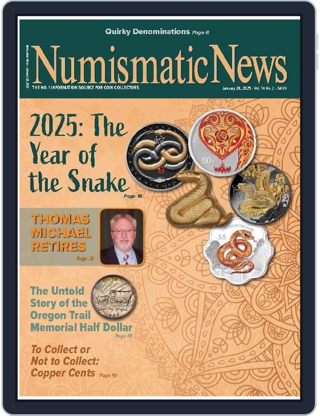 Numismatic News (Digital) Subscription                    January 28th, 2025 Issue