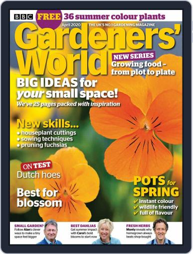 BBC Gardeners' World April 1st, 2020 Digital Back Issue Cover