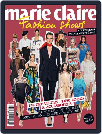 Marie Claire Fashion Shows November 27th, 2012 Digital Back Issue Cover