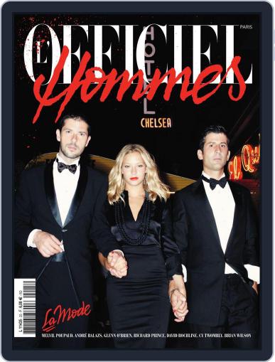 L'officiel Hommes Paris September 28th, 2011 Digital Back Issue Cover