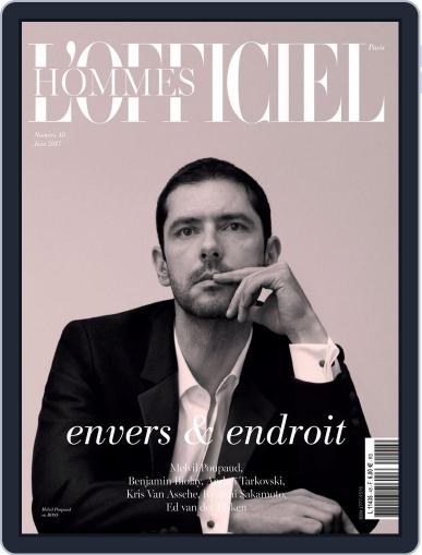 L'officiel Hommes Paris June 1st, 2017 Digital Back Issue Cover