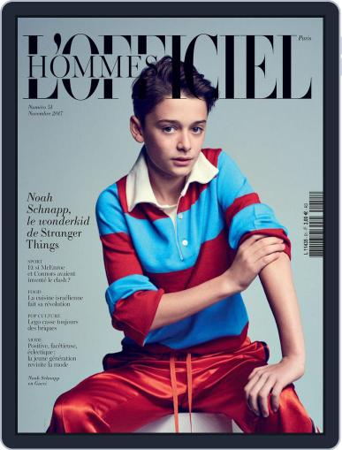 L'officiel Hommes Paris November 1st, 2017 Digital Back Issue Cover