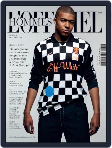 L'officiel Hommes Paris June 1st, 2018 Digital Back Issue Cover