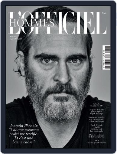 L'officiel Hommes Paris September 1st, 2018 Digital Back Issue Cover