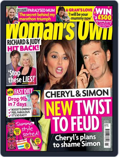 Woman's Own May 21st, 2012 Digital Back Issue Cover