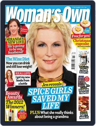 Woman's Own December 12th, 2012 Digital Back Issue Cover