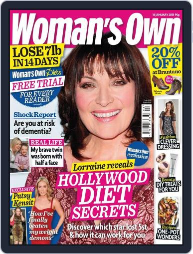 Woman's Own January 8th, 2013 Digital Back Issue Cover