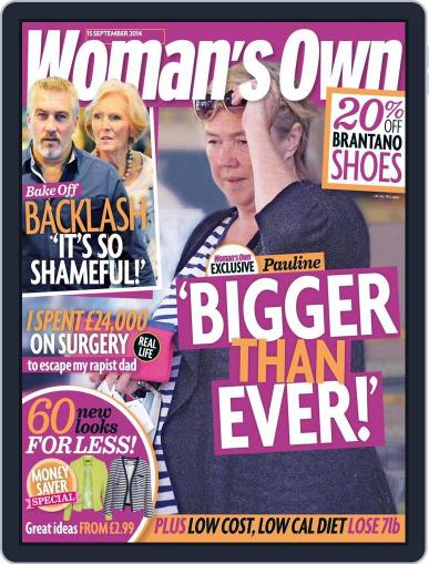 Woman's Own September 8th, 2014 Digital Back Issue Cover