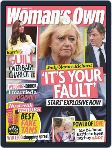 Woman's Own May 11th, 2015 Digital Back Issue Cover