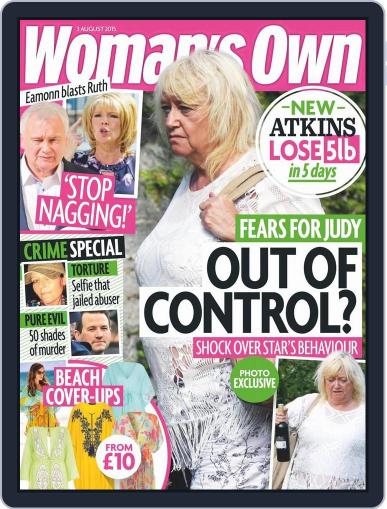 Woman's Own August 3rd, 2015 Digital Back Issue Cover