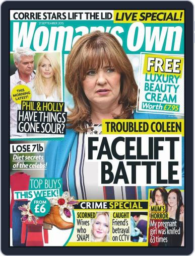 Woman's Own September 21st, 2015 Digital Back Issue Cover
