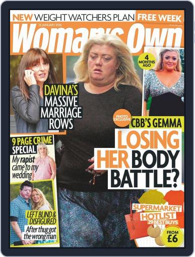 Woman's Own January 19th, 2016 Digital Back Issue Cover